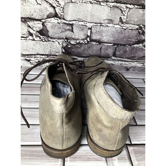 Rogue Gray Taupe Suede Leather Casual Lace Up Ankle Boots Men’s Sz 42EU/9M US - Picture 5 of 15
